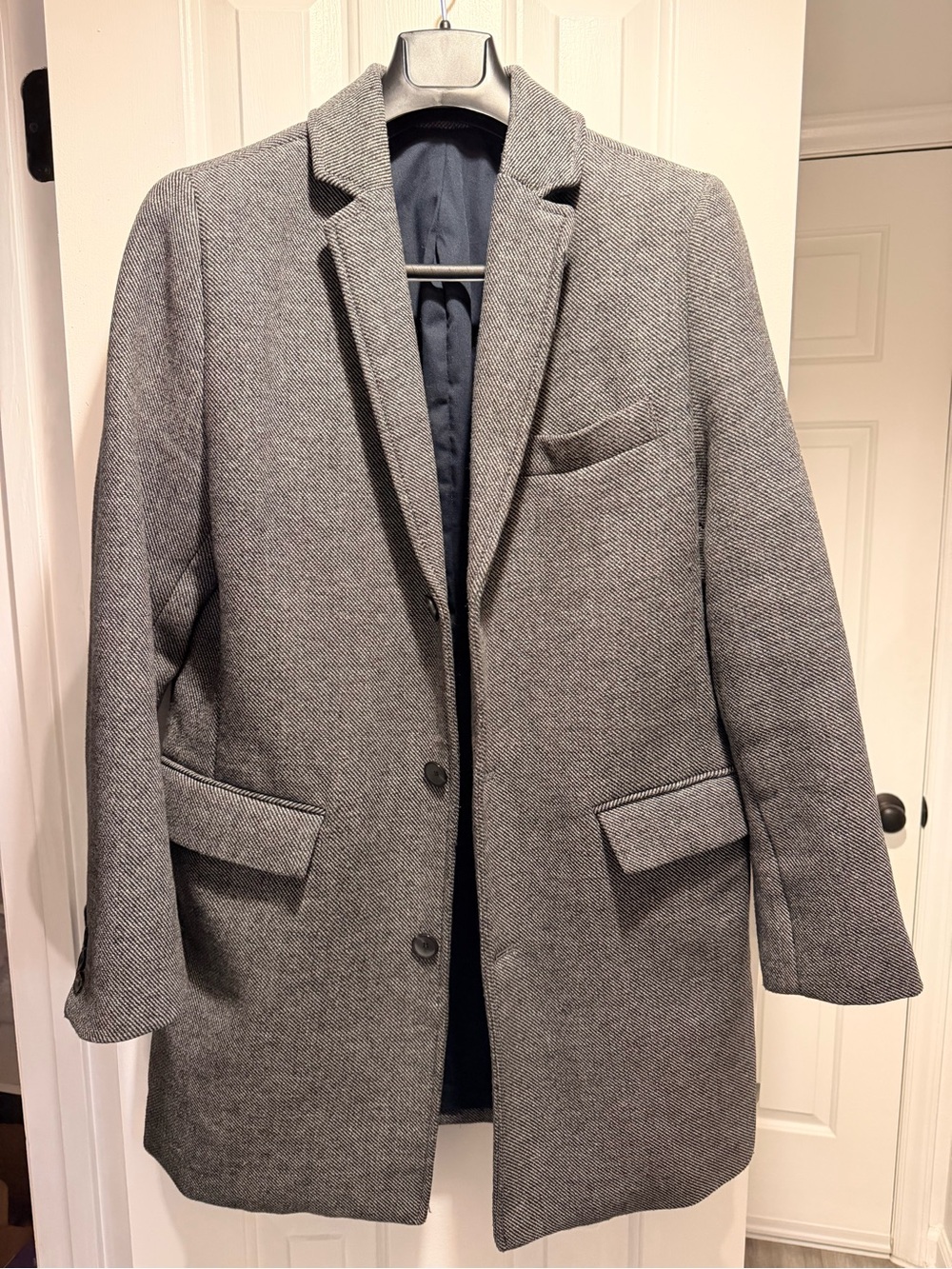 Old Navy Gray Men's Tailored Overcoat